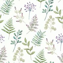 Vinyle int herbier blanc vert 10x0,53 - LUTECE