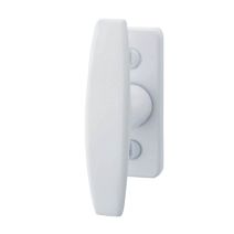 Bouton crémone baton alu epoxy blanc
