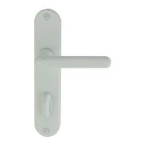 Ensemble tignes alu/acier blanc condamn/décond 165