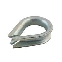 4 cosses cœur acier zingué largeur: 6mm