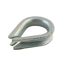 2 cosses cœur acier zingué largeur: 8mm