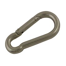 2 mousquetons pompier AZ ø6mm longueur : 60mm