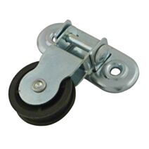 Poulie a charniere 1 galet acier galva ø40mm 