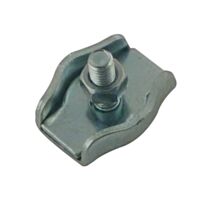 4 serre-cable plat 1 boulon AZ ø2mm