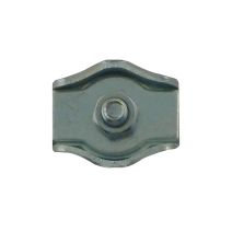 4 serre-cable plat 1 boulon AZ ø4mm
