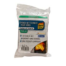 2 Eponges de nettoyage laine d'acier - PYROFEU