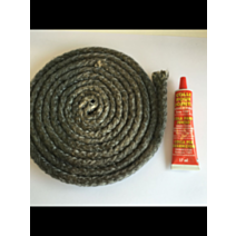 Joint noir pour portes de foyers et d'inserts 2,50 m diamètre 15 mm - PYROFEU