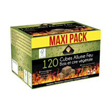 Allume feu cubes bois Boite de 120 cubes - CHEMINETT