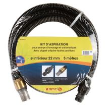 Kit d'aspiration laiton Ø22 mm 5 m - SPID'O