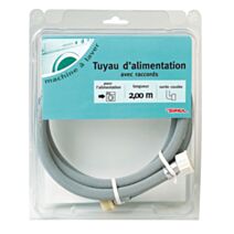 Tuyau alimentation machine à laver FF sortie coudée - 2m