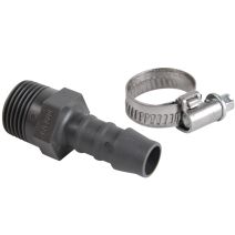 Raccord polyamide Ø10 mm 3/8'' + collier - SPID'O
