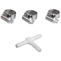 Té plastique Ø4 mm + 3 colliers - SPID'O