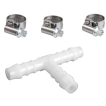 Té plastique Ø8 mm + 3 colliers - SPID'O