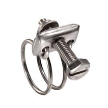 2 colliers double fil inox 17 x 20 mm - SPIDO