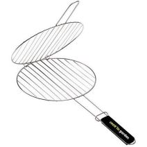 Grille barbecue double Ø37cm chromé - COOK'IN GARDEN