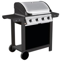 Barbecue à gaz grill + plancha 14kW 12 personnes - COOK'IN GARDEN