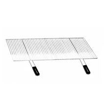 Grille de Barbecue Recoupable 100x40cm Manche Noir Soft Touch