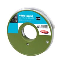Câble coaxial 17 VATC blanc en rouleau de 15 m - OPTEX