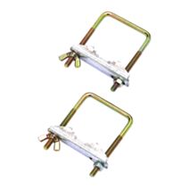 Lot de 2 brides en U diamètre 6mm acier galvanisé - OPTEX