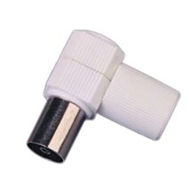 Fiche femelle coale réseau cablé coudée 9.52mm - OPTEX