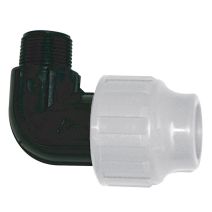 Coude compression mâle d.32 mm techn'o