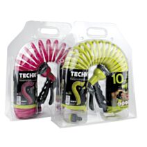 Tuyau flexible torsadé en EVA Ø9mm en 10m Fuchsia - TECHNO