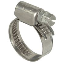 2 colliers inox  D.18 à 28 mm - lg 8 mm