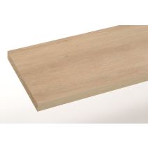 Plan de travail hydrofuge 277x64cm épaisseur 38mm chêne clair