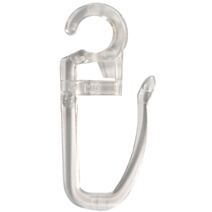 12 agrafes plastique à ruflette Ø11 et Ø20 cristal - MOBOIS