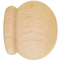 Lot de 2 embouts de barre à rideau en bois massif anglais Ø20 brut