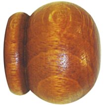 2 embouts bois massif anglais Ø20 chêne