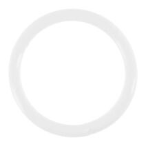 10 Anneaux pour tringle Ø20mm Blanc Brillant Ø42mm