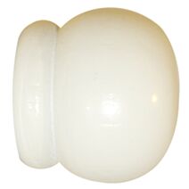 2 embouts bois anglais à emboîter Ø35 laqué blanc