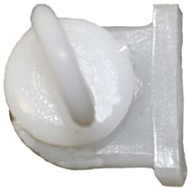 2 arrêts de fin plastique pour rail 14x8 blanc