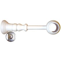 1 support bois à oeil Ø35 réglable de 100 à 220mm laqué blanc