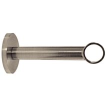 1 support métal à oeil Ø16 90mm chrome brossé