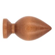 1 décor bois d'extrémité bi-cône Ø35 merisier