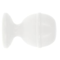 Embout rayé à visser bois classique ø 35mm laqué blanc - MOBOIS