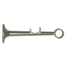 1 support métal à oeil Ø20 double 85-150mm nickel