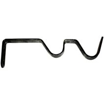 2 supports métal ouverts Ø20 double 80-130mm noir argenté