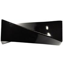 1 embout métal cylindre twisté Ø20 noir brillant