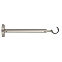 Support de barre à rideau en métal Ø20 ouvert 190-300 mm chromé mat