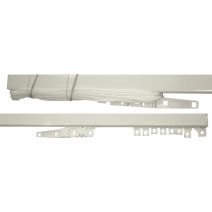1 tringle métal standard 1 côté 24x16 1m50 laqué blanc