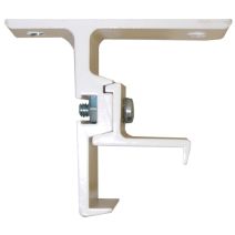 2 supports muraux métal simples 24x16 avancée 40mm laqué bla