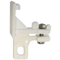 2 arrêts de fin standard pour rail 24x16 polyéthylène blanc