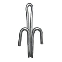 20 agrafes "Fleur de Lys" acier