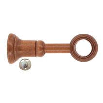 1 support bois à œil bague cannelée Ø28 réglable de 80 à 130mm merisier MOBOIS