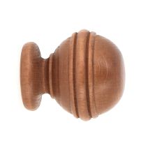 Embout boule rainurée à visser bois classique ø 28mm merisier - MOBOIS