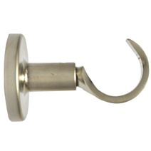 Support barre à rideau en métal œil ouvert Ø28 60 mm chromé mat - MOBOIS