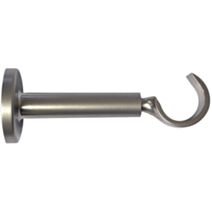 Support de barre à rideau en métal ouvert Ø28 extensible de 115 à 170 mm chromé mat - MOBOIS